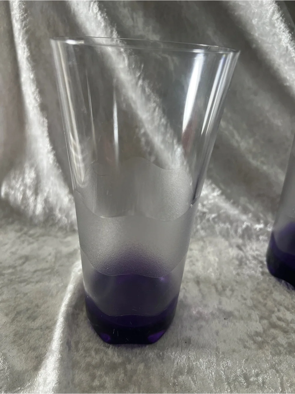 Tupperware Purple Ombre Tall Drinking Glasses - Set of 2